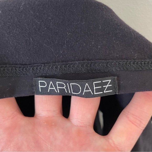 Paridaez Black Cropped Suppplex Lycra Stretchy Athletic Tank Top EUC Size XS - Picture 7 of 9